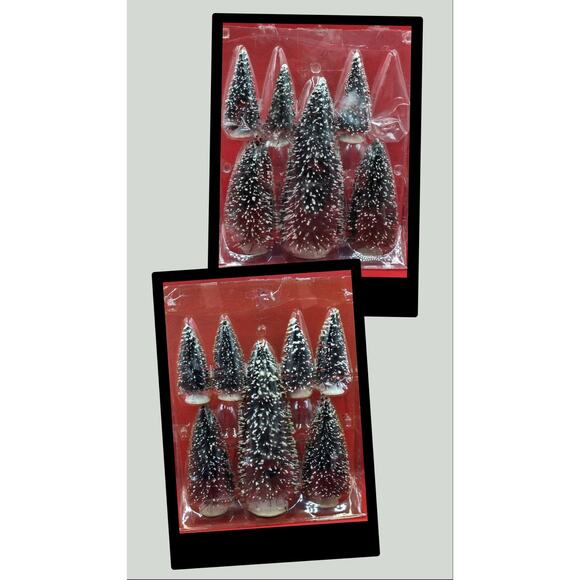 13 Cobblestone Corners Collectible Coordinating Accessories Snowy Christmas Tree - Picture 2 of 2